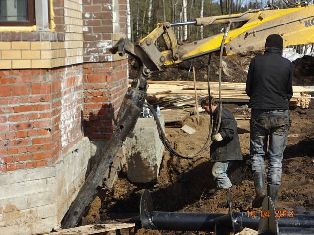 Усиление фундамента кирпичного дома в поселке Михайловка