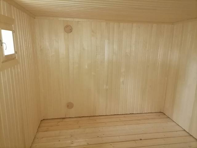 Внутренняя и наружная отделка бани в поселке Зеркальный 