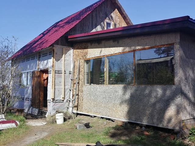 Облицовка дома сайдингом в поселке Торковичи