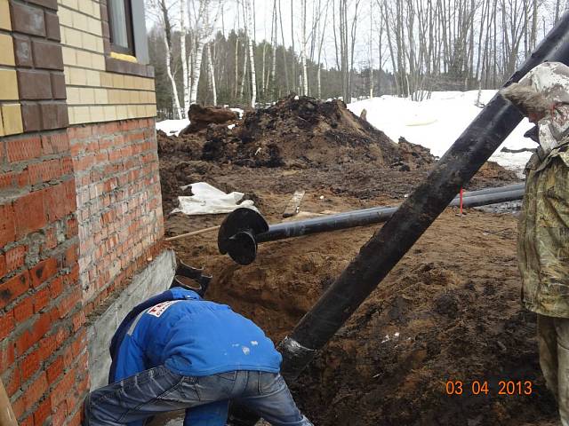 Усиление фундамента коттеджа в деревне Курпово