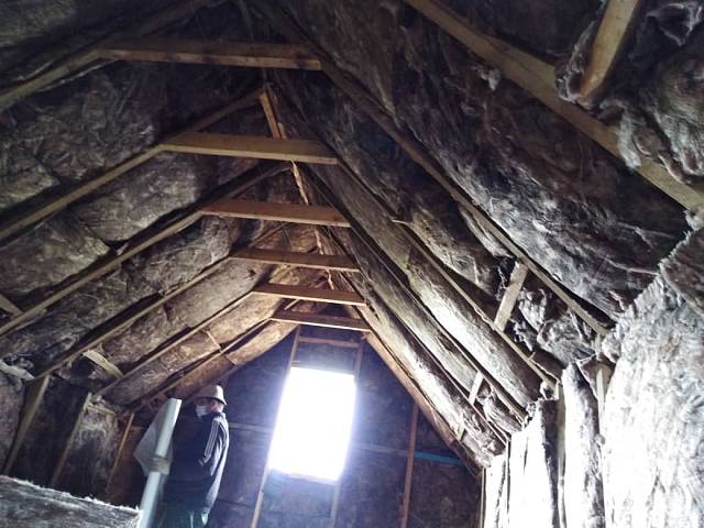 Утепление и внутренняя отделка мансарды в деревянном доме в деревне Нежново