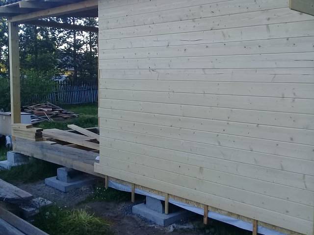 Реконструкция дома, строительство пристройки в СНТ "Березка"